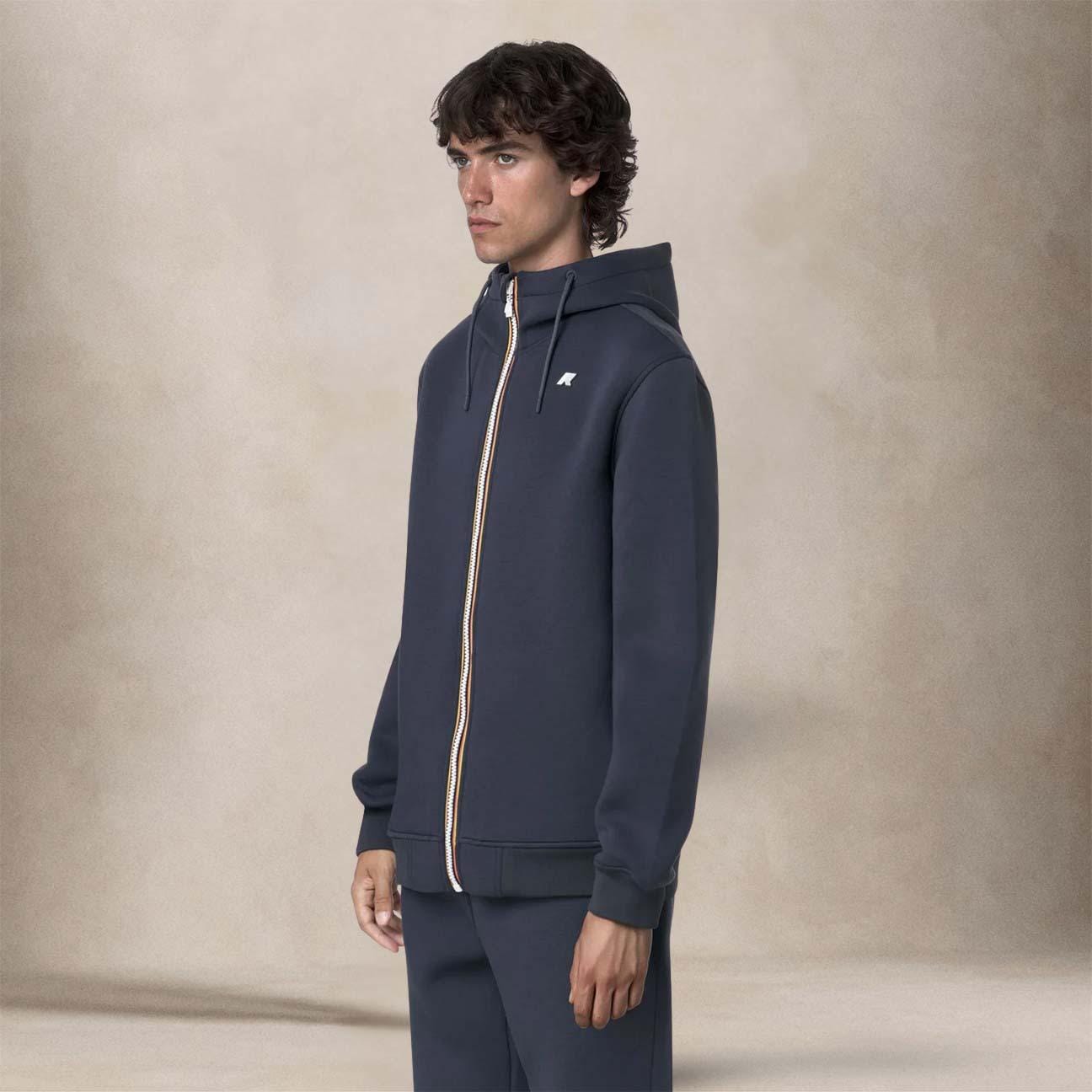 KWAY Giacca in pile da uomo Rainer Spacer Blue