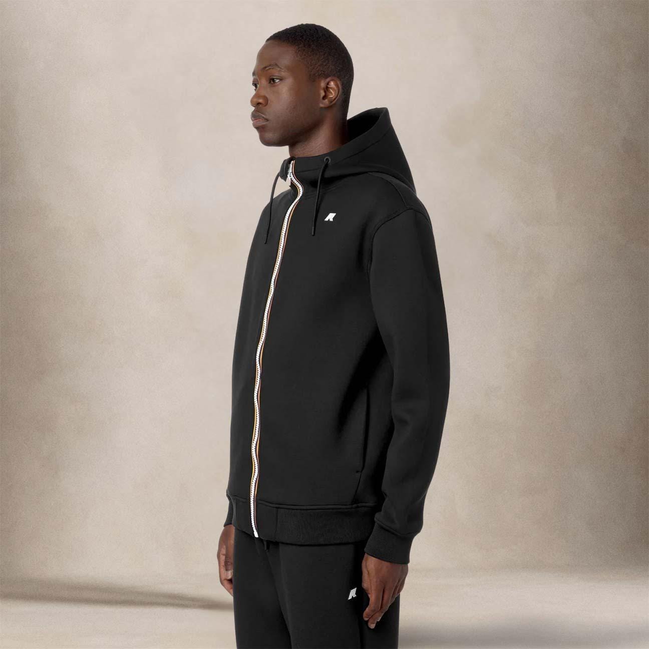 KWAY Giacca in pile da uomo Rainer Spacer Nero