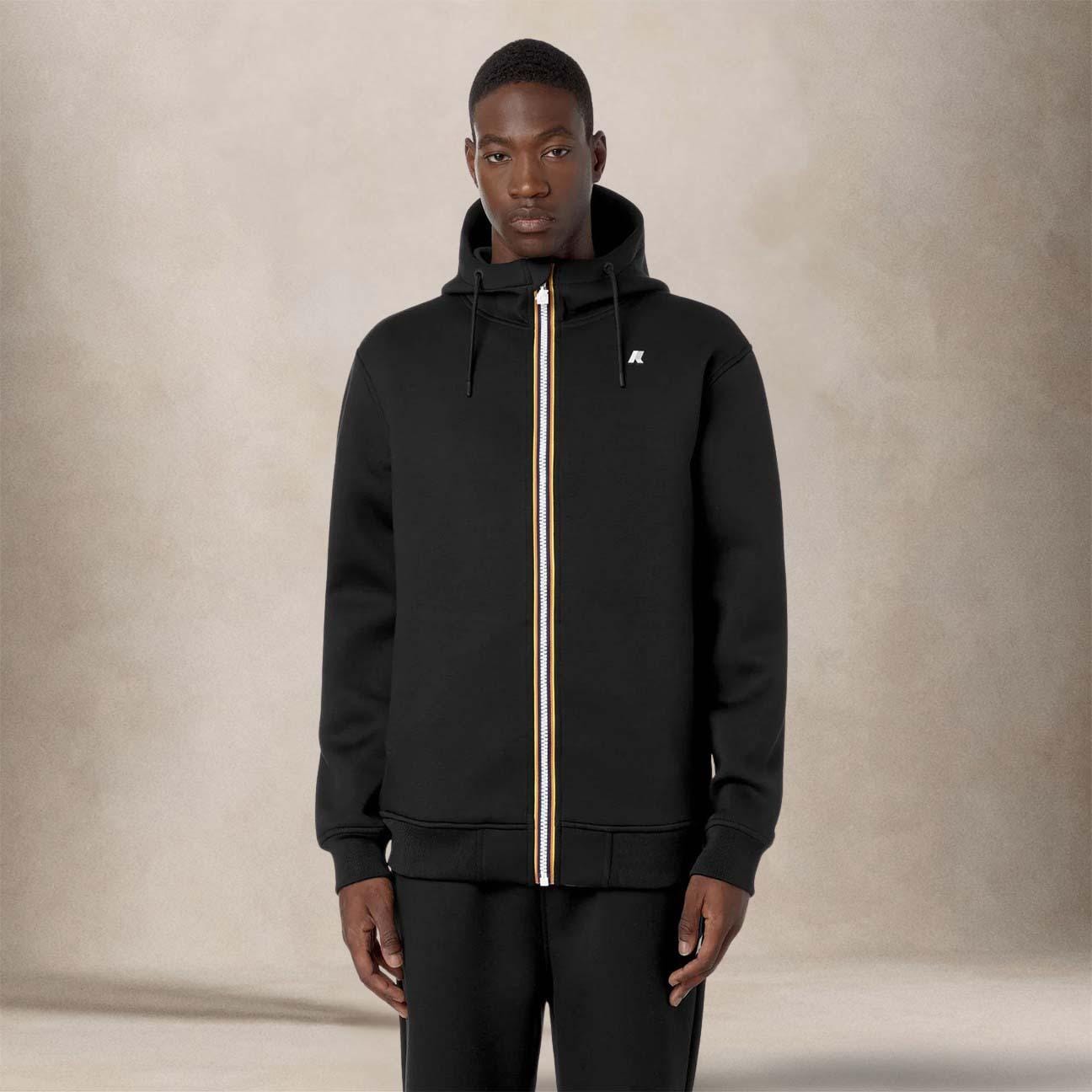 KWAY Giacca in pile da uomo Rainer Spacer Nero