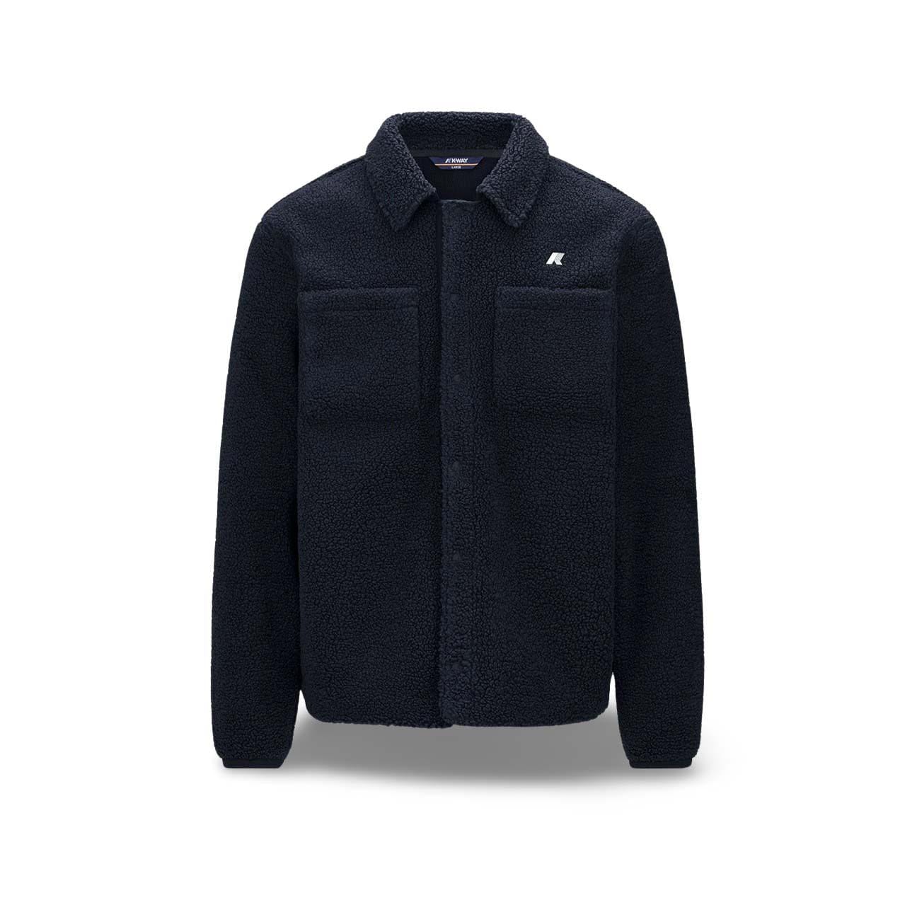 KWAY Overshirt uomo Cameron Sherpa Blue