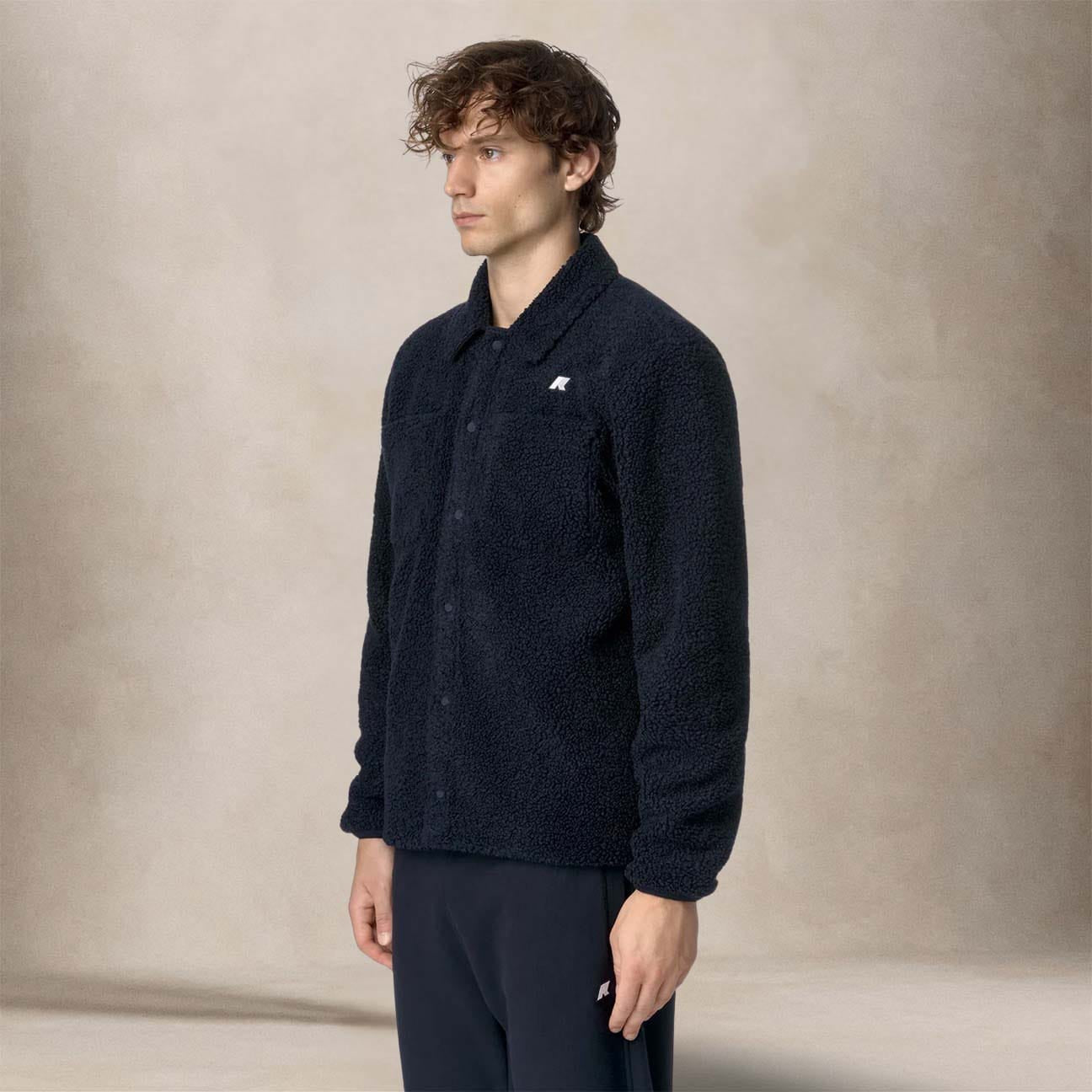 KWAY Overshirt uomo Cameron Sherpa Blue