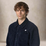 KWAY Overshirt uomo Cameron Sherpa Blue