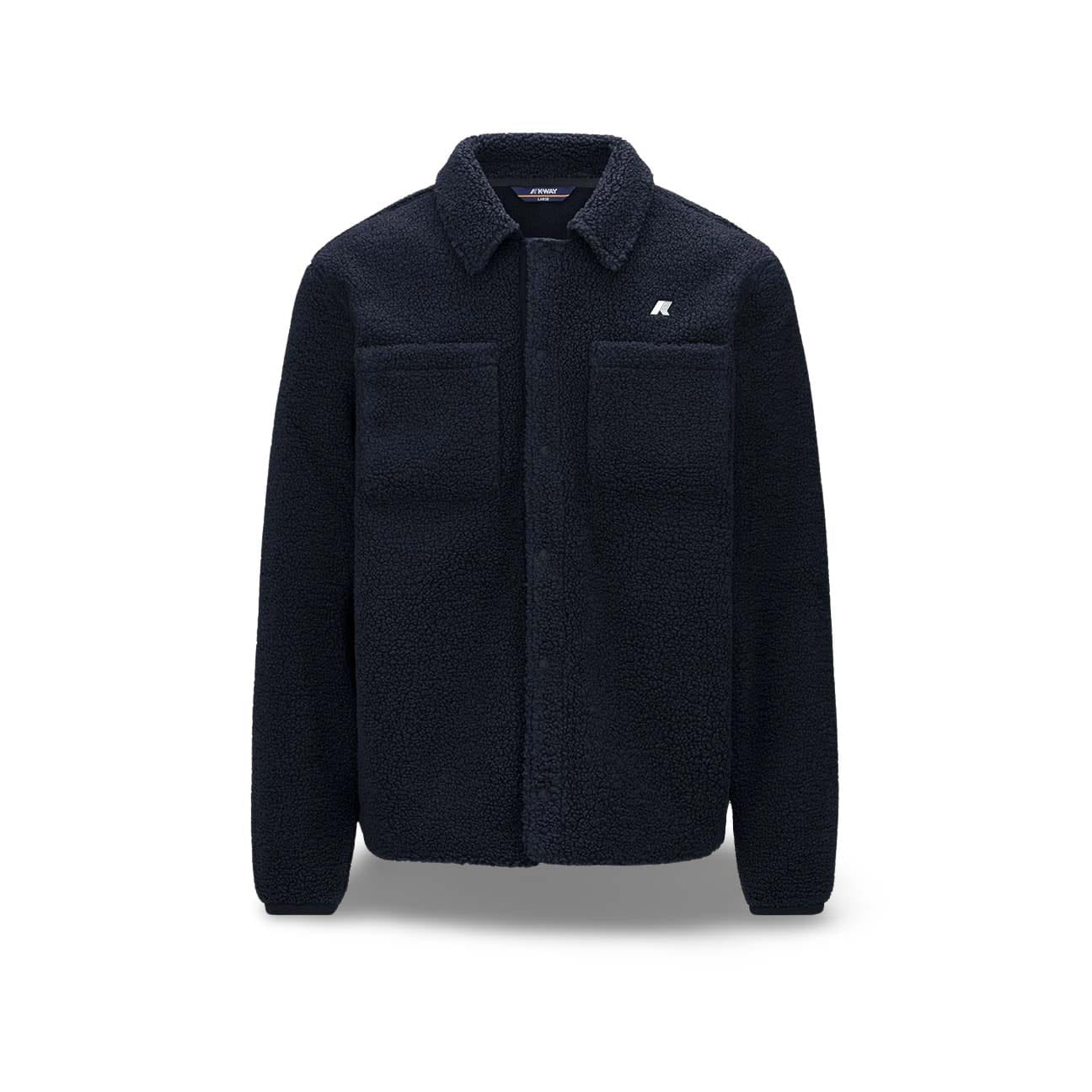 KWAY Overshirt uomo Cameron Sherpa Blue