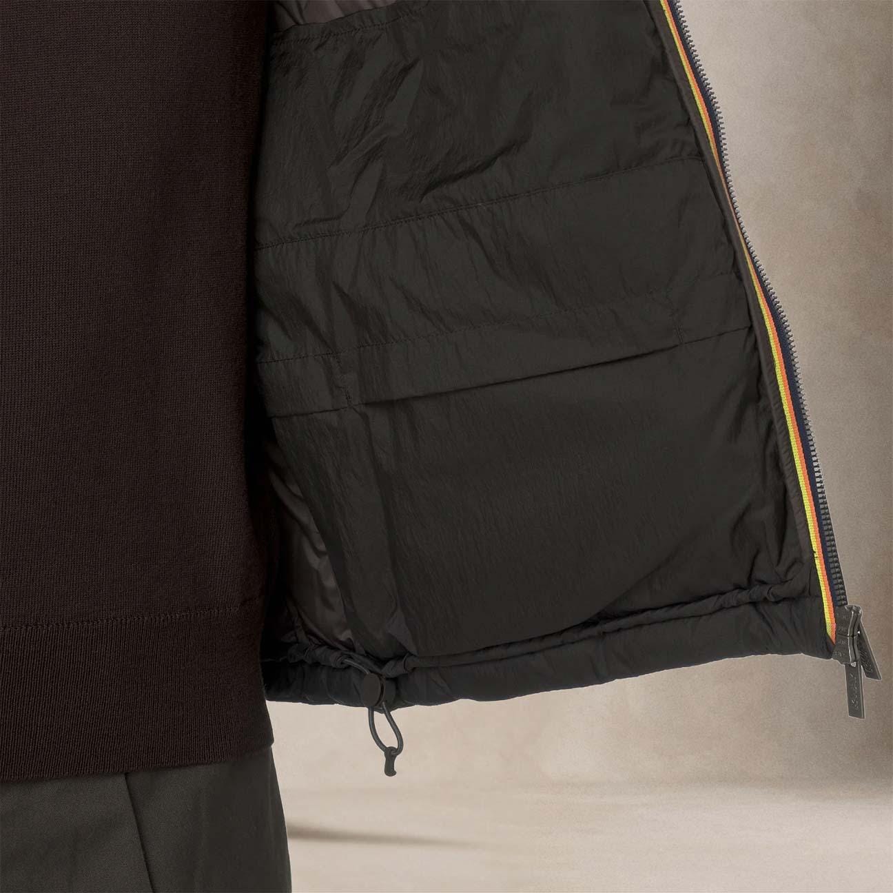 KWAY Piumino uomo Quill in nylon Marrone