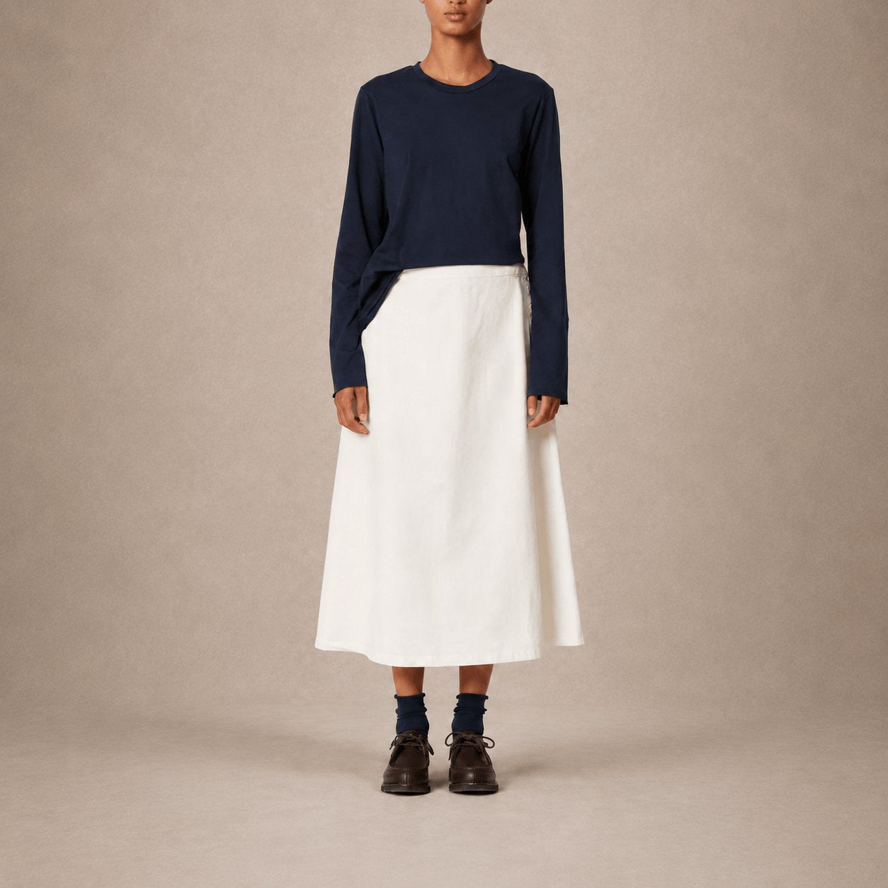 LABO ART Gonna donna Carta in cotone Bianco