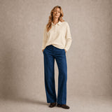 LABO ART Polo donna Amal in cashwool Bianco