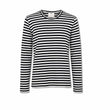 T-Shirt donna Agapi a righe Bianco e Blue
