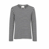 LABO ART T-Shirt donna Agapi a righe Bianco e Blue