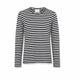LABO ART T-Shirt donna Agapi a righe Bianco e Blue