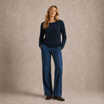 LABO ART T-Shirt donna in Lola in cashwool Blue
