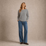 LABO ART T-shirt donna Lola Jersey Stripe Bianco