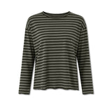 LABO ART T-shirt donna Lola Jersey Striped Lichene