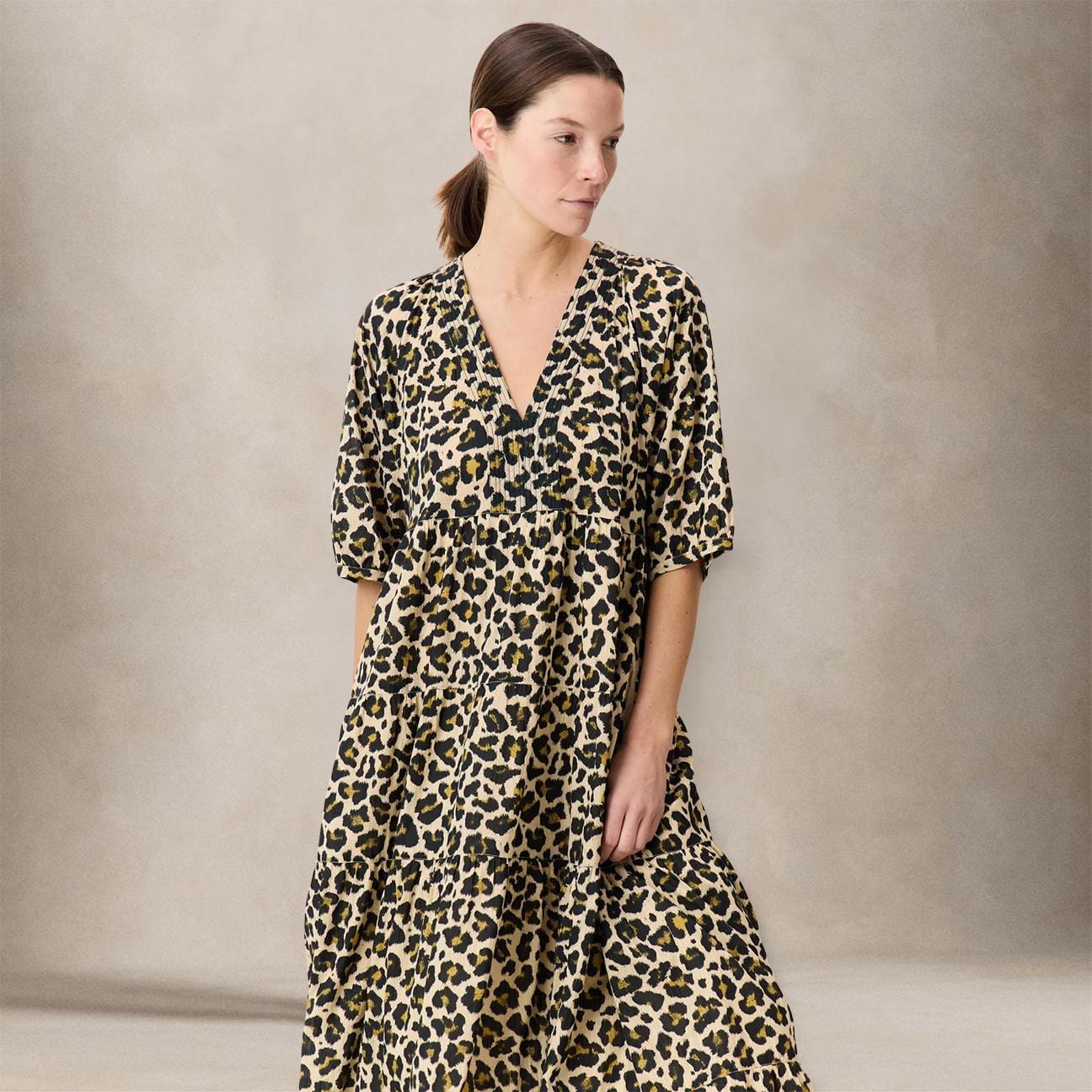 LEON & HARPER Abito donna stampa animalier Rizi Leo