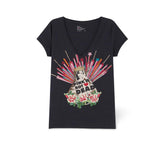 LEON & HARPER T-Shirt donnaTonton Madone in cotone Grigio