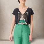 LEON & HARPER T-Shirt donnaTonton Yoga  in cotone Grigio