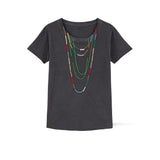 LEON & HARPER T-Shirt donnaToro Beads  in cotone Grigio