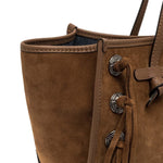 MARCELLA CLUB Borsa donna Marcell in pelle scamosciata Cognac