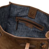 MARCELLA CLUB Borsa donna Marcell in pelle scamosciata Cognac