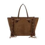 MARCELLA CLUB Borsa donna Marcell in pelle scamosciata Cognac