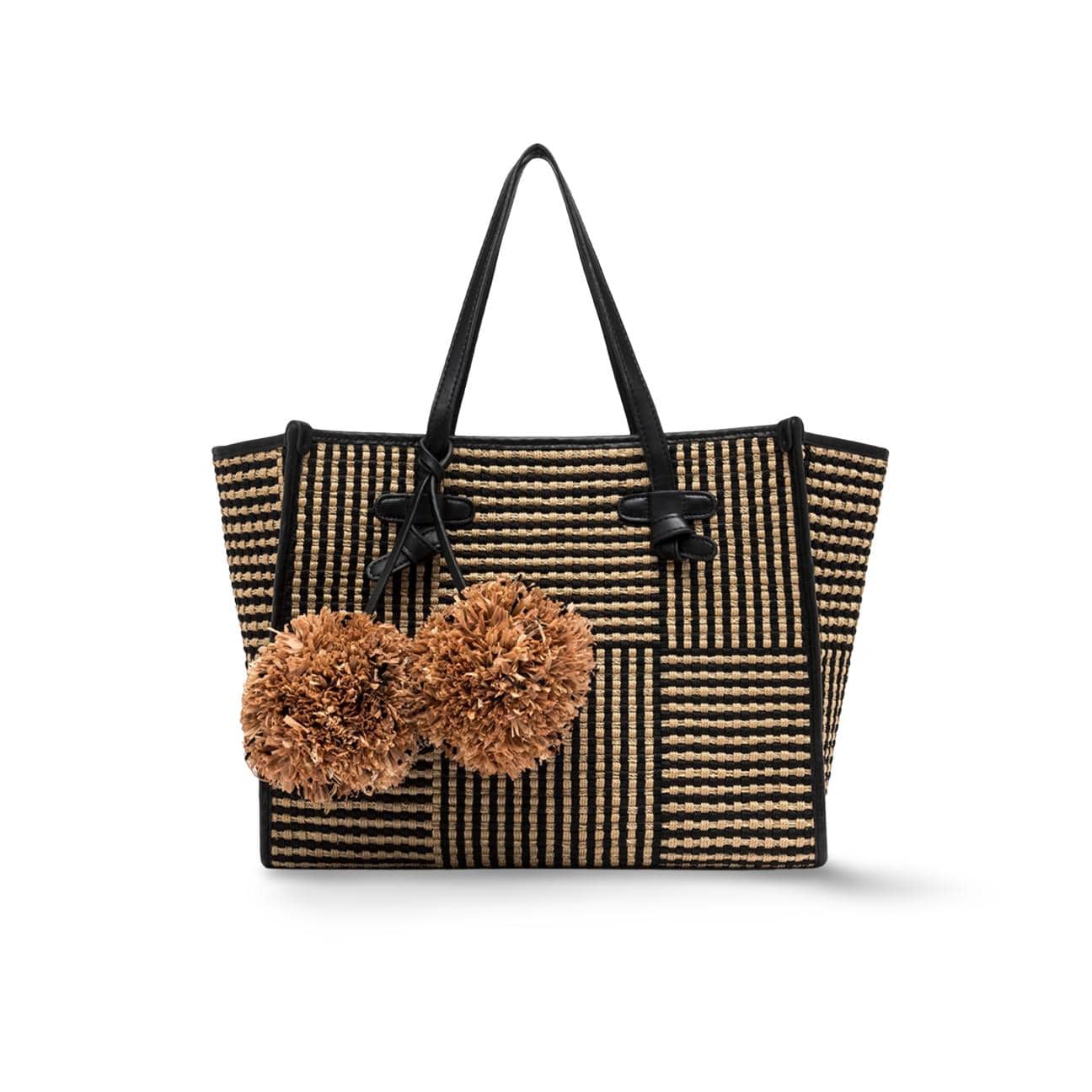 MARCELLA CLUB Borsa donna Marcella Bali Beige e Nero