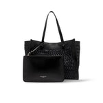 MARCELLA CLUB Borsa donna Marcella in rafia e pelle Nero