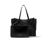MARCELLA CLUB Borsa donna Marcella in rafia e pelle Nero
