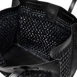 MARCELLA CLUB Borsa donna Marcella in rafia e pelle Nero