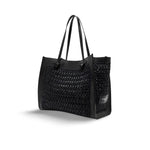 MARCELLA CLUB Borsa donna Marcella in rafia e pelle Nero