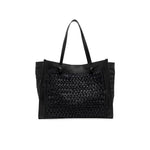 MARCELLA CLUB Borsa donna Marcella in rafia e pelle Nero