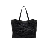 MARCELLA CLUB Borsa donna Marcella in rafia e pelle Nero