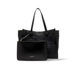 MARCELLA CLUB Borsa donna Marcella in rafia e pelle Nero