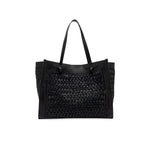 MARCELLA CLUB Borsa donna Marcella in rafia e pelle Nero