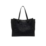 MARCELLA CLUB Borsa donna Marcella in rafia e pelle Nero