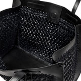 MARCELLA CLUB Borsa donna Marcella in rafia e pelle Nero