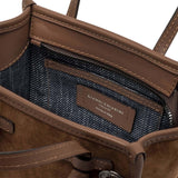 MARCELLA CLUB Borsa donna Miss Marcella in pelle scamosciata Cognac