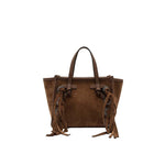 MARCELLA CLUB Borsa donna Miss Marcella in pelle scamosciata Cognac