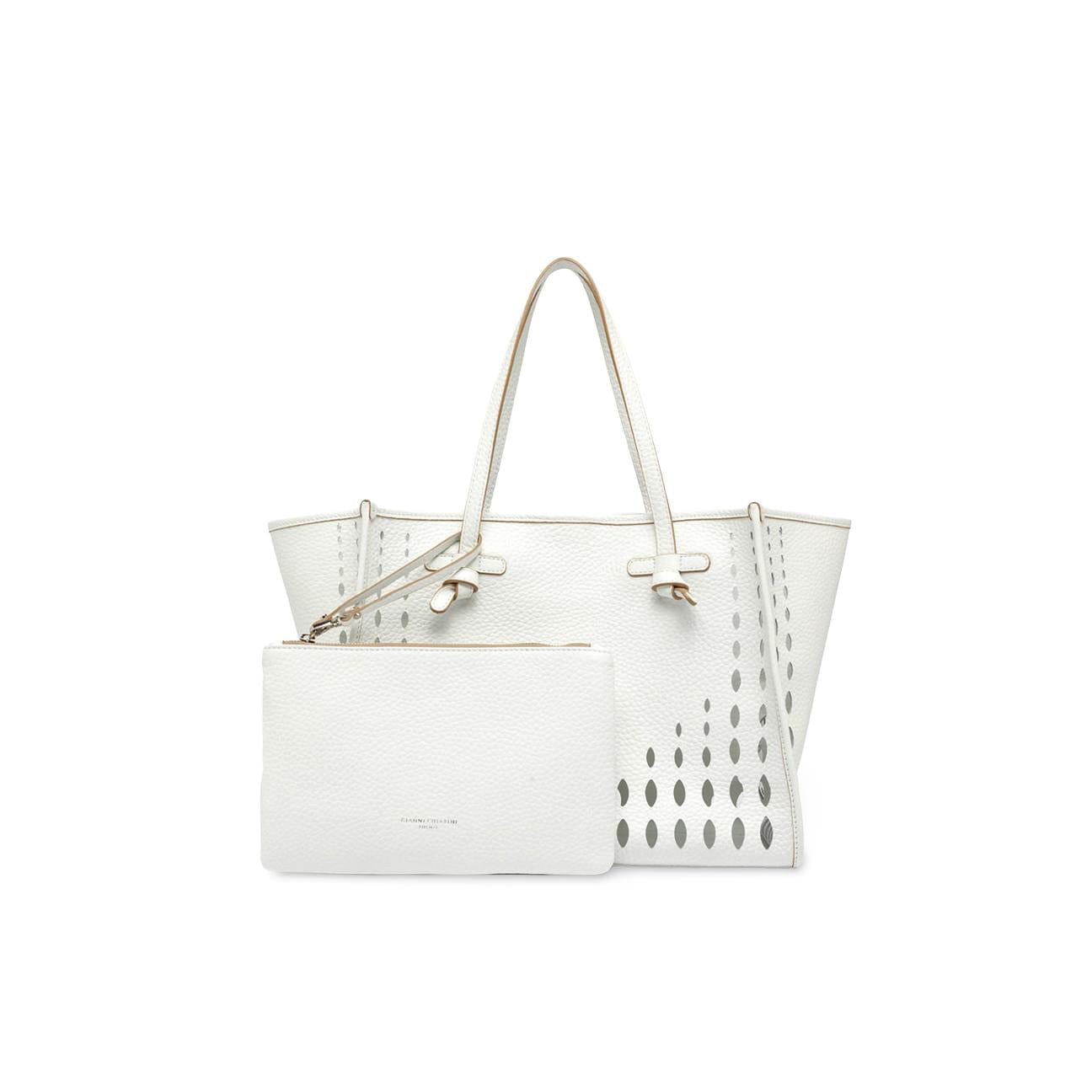 MARCELLA CLUB Borsa in pelle Marcella Bianco