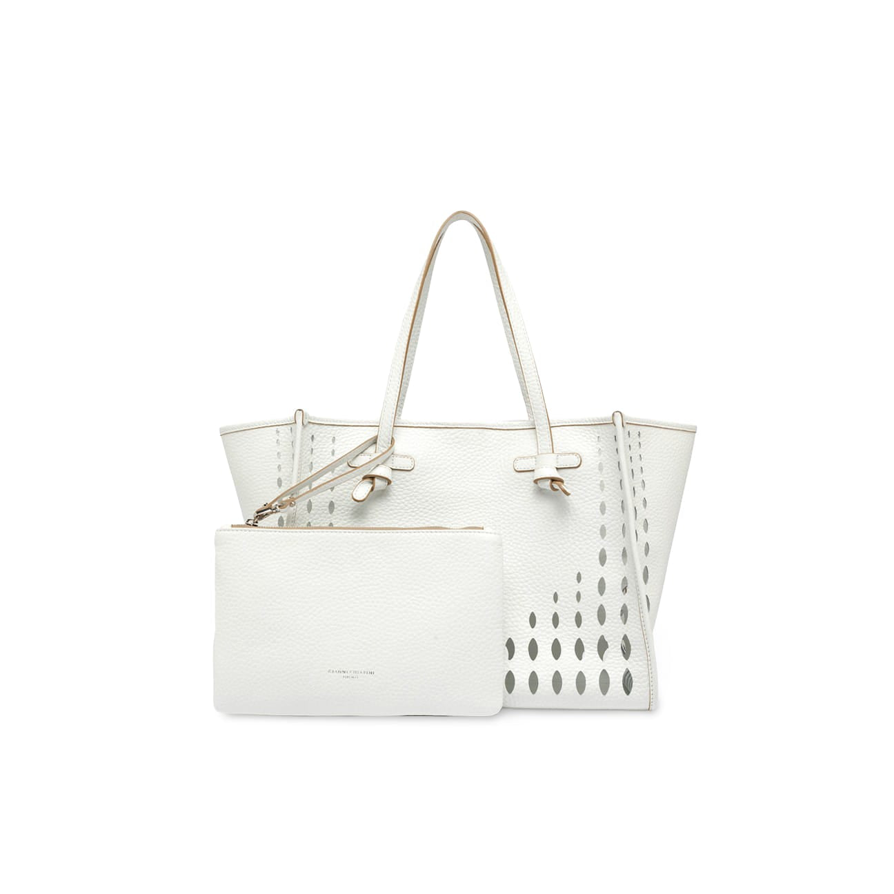 MARCELLA CLUB Borsa in pelle Marcella Bianco