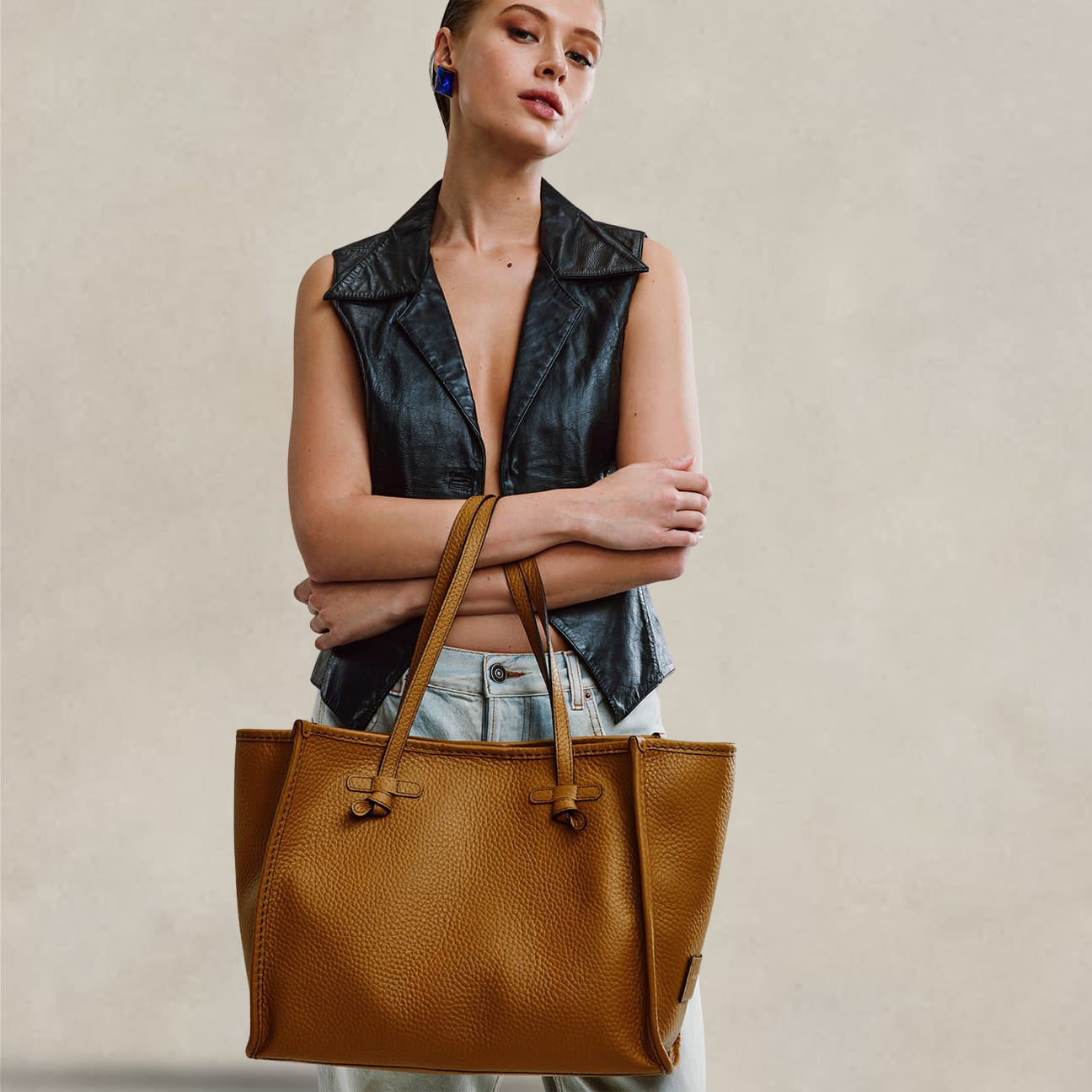 MARCELLA CLUB Borsa Marcella in pelle Marrone