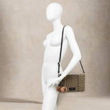 MARCELLA CLUB Clutch Marcella Bali Nature e Nero