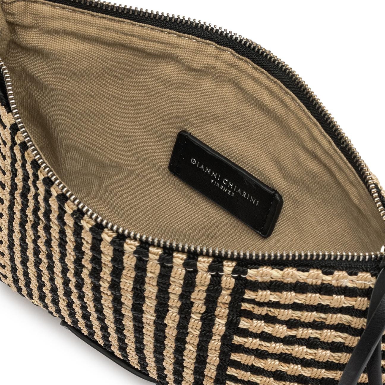 MARCELLA CLUB Clutch Marcella Bali Nature e Nero