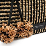 MARCELLA CLUB Clutch Marcella Bali Nature e Nero