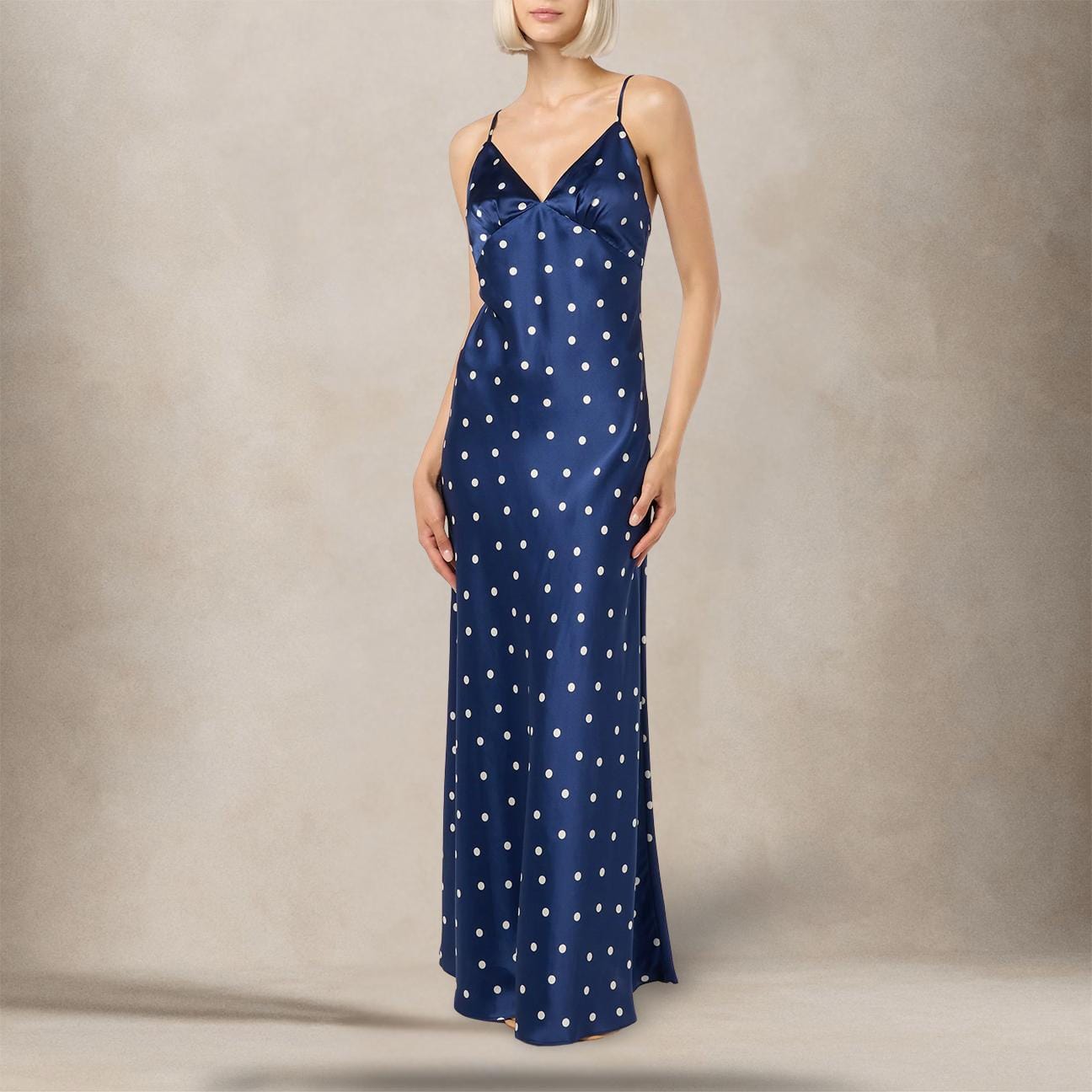 MC2 SAINT BARTH Abito sottoveste polka dots Blue
