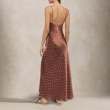 MC2 SAINT BARTH Abito sottoveste polka dots Marrone