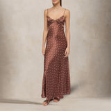 MC2 SAINT BARTH Abito sottoveste polka dots Marrone