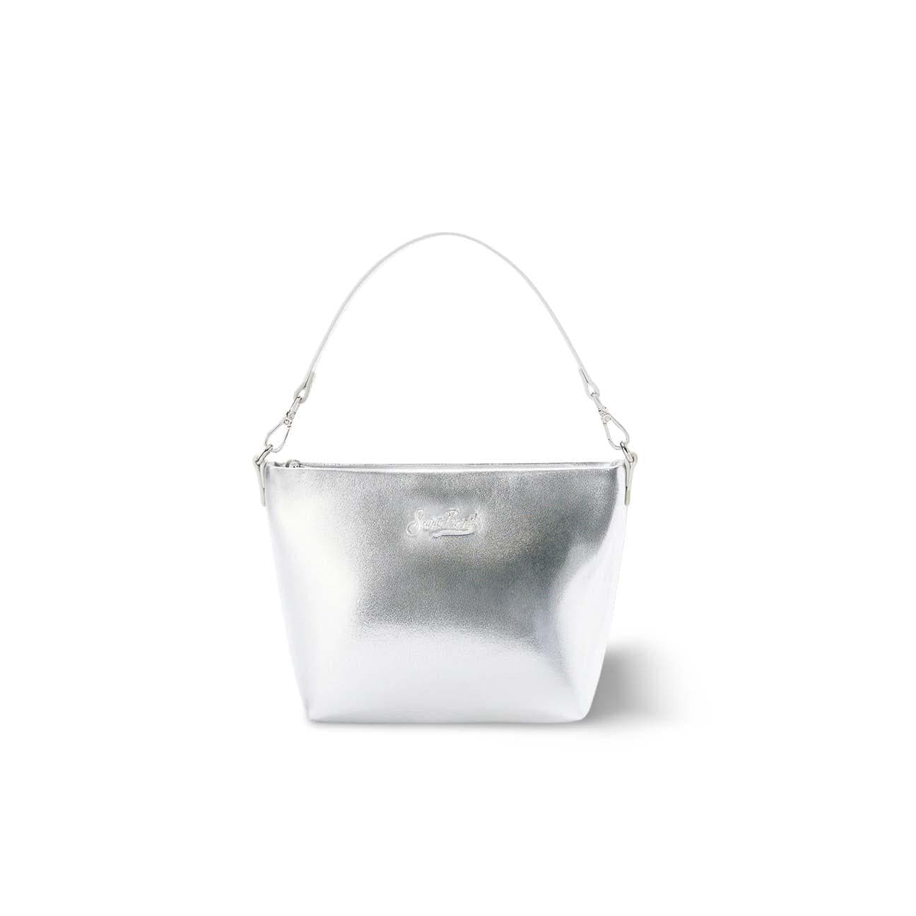 MC2 SAINT BARTH Borsa donna Aline in pelle laminata Argento