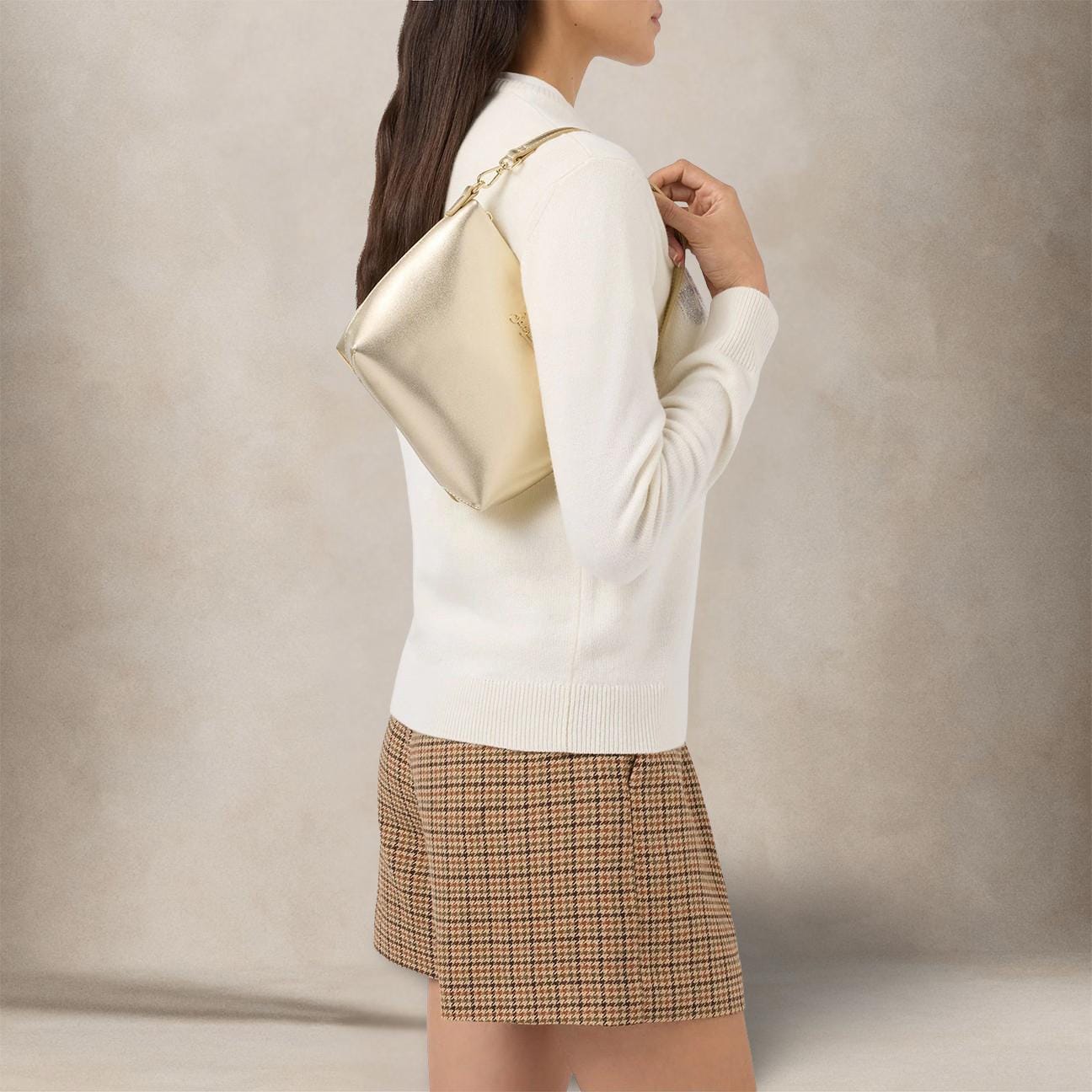 MC2 SAINT BARTH Borsa donna Aline in pelle laminata Oro