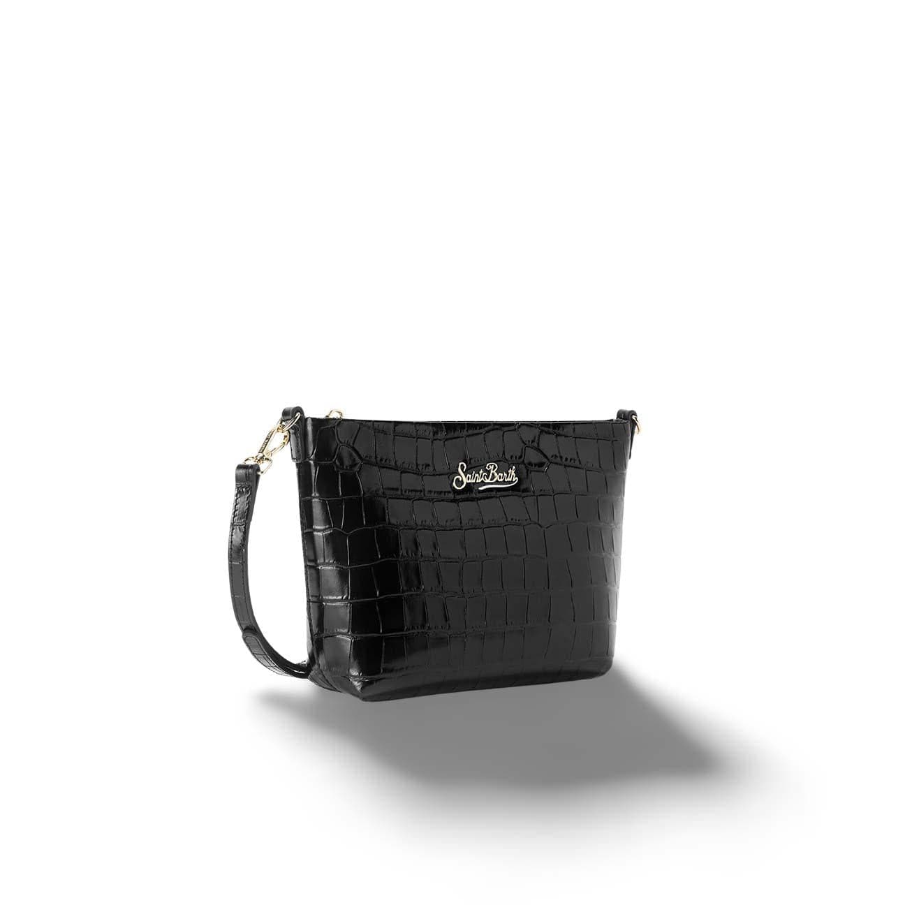 MC2 SAINT BARTH Borsa donna Aline in pelle stampa cocco Nero