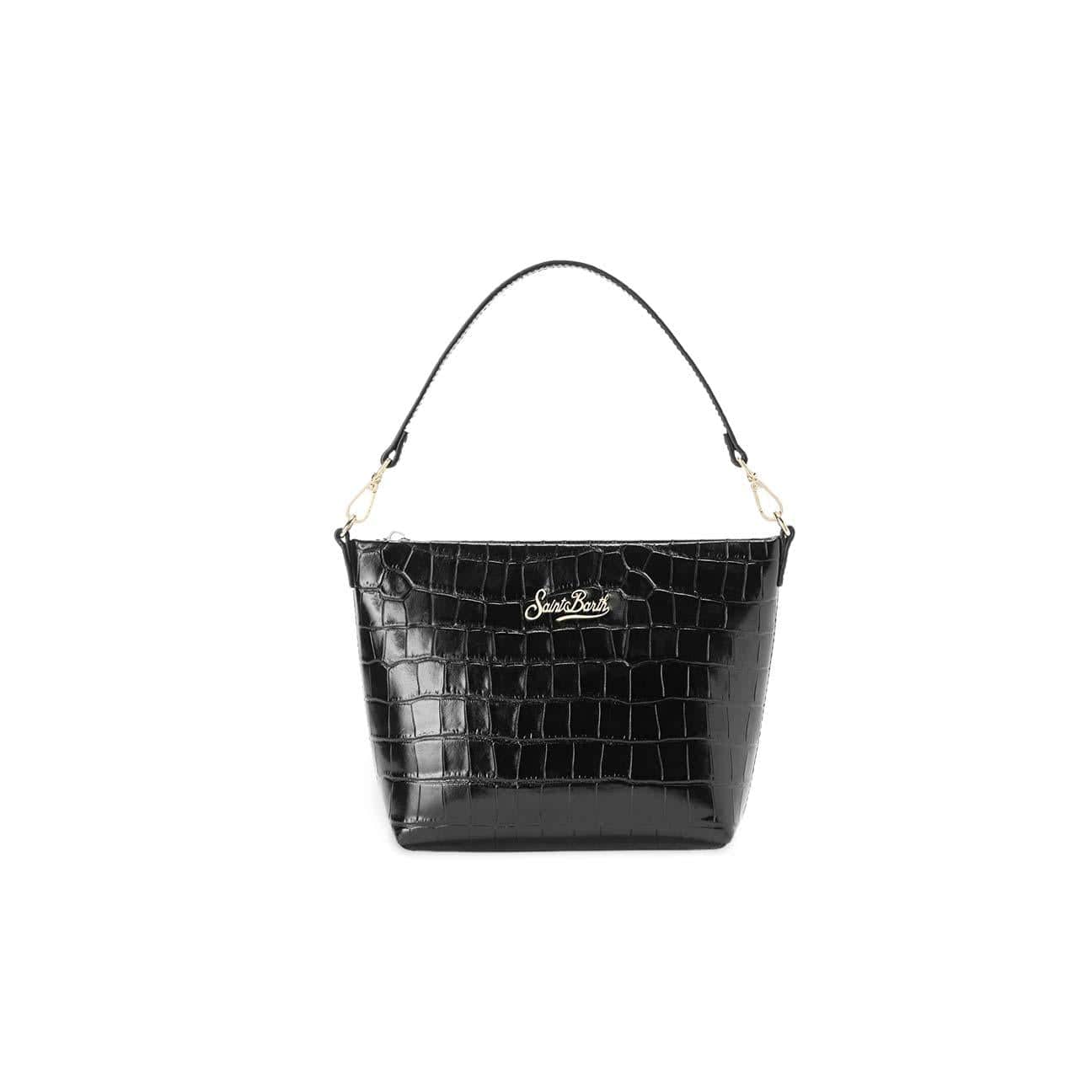 MC2 SAINT BARTH Borsa donna Aline in pelle stampa cocco Nero