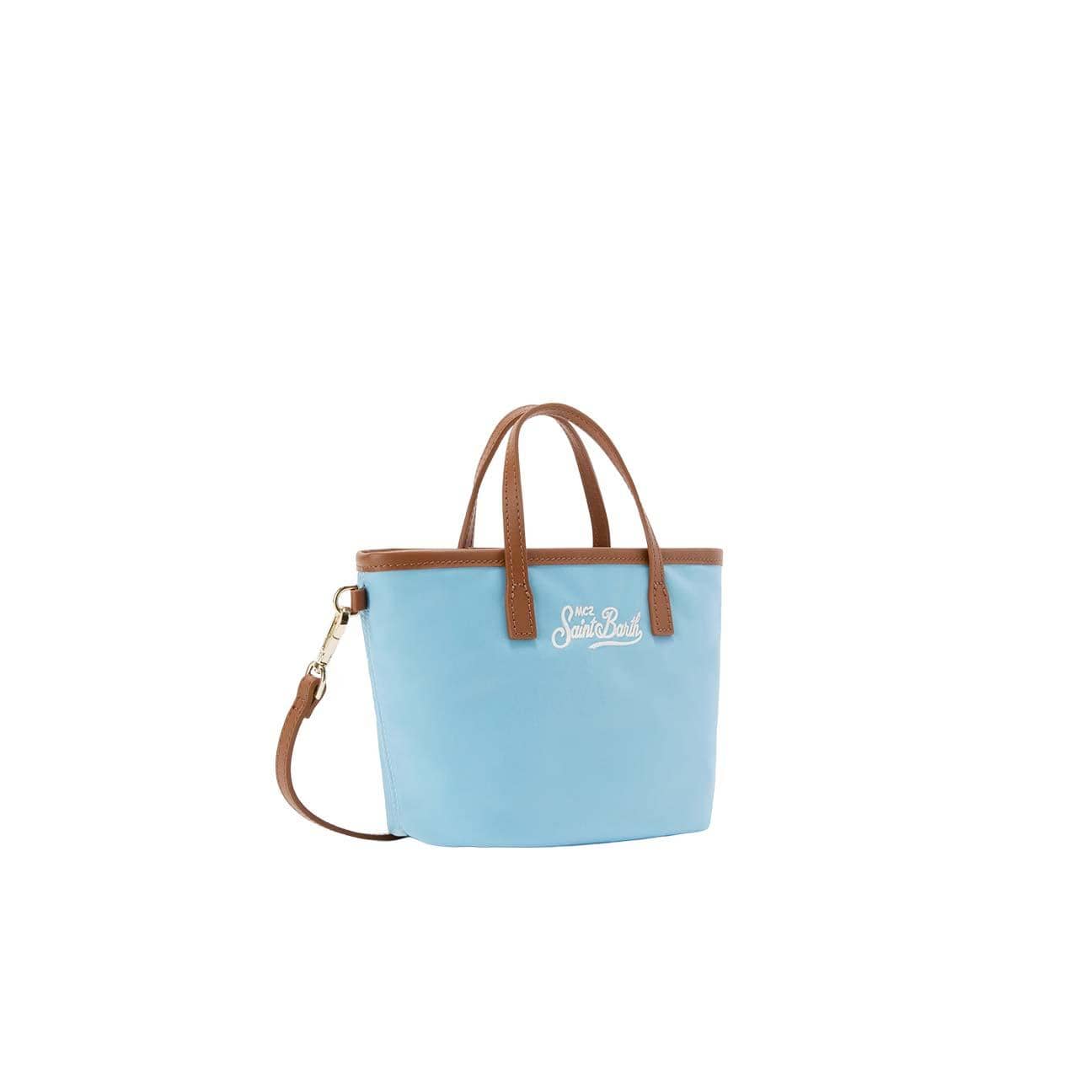 MC2 SAINT BARTH Borsa donna City bag in nylon Azzurro